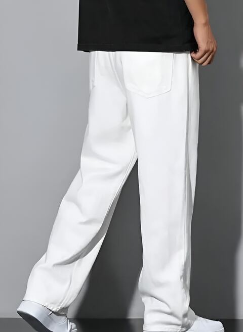 Men's Loose Fit Mid Rise Jeans